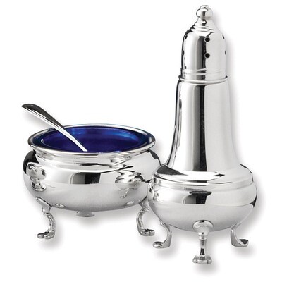 Open Salt and Pepper Set Sterling Silver GP8899