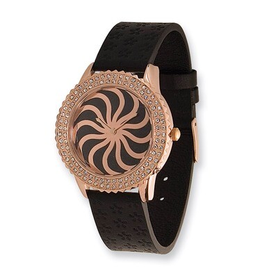 Moog Vertigo Black Dial Black Leather Watch - Fashionista, MPN: XWA4141,