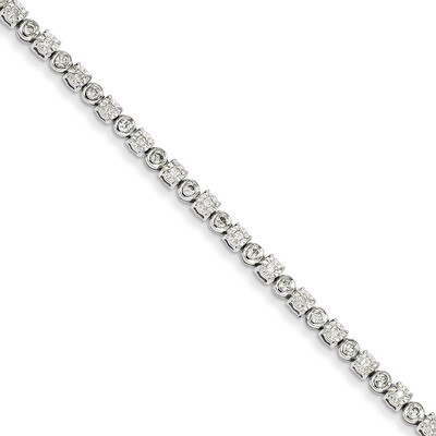 Diamond Bracelet 14k White Gold Y10832A, MPN: Y10832A, 883957453491