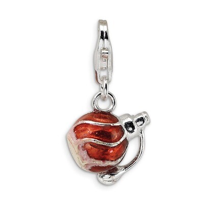 Perfume Bottle Charm Sterling Silver Enamel QCC241 by Amore La Vita, MPN: QCC241, 883957331980