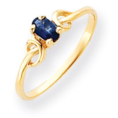 5x3mm Oval Sapphire ring 14k Gold Y4650S, MPN: Y4650S, 883957560229