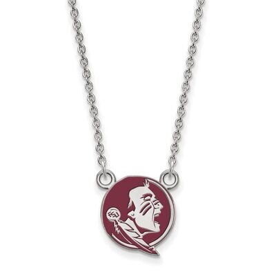 Florida State University Small Pendant with Necklace Sterling Silver SS054FSU-18, MPN: SS054FSU-18,…