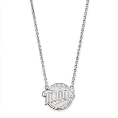 Minnesota Twins Large Pendant with Chain Necklace 10k White Gold 1W023TWN-18, MPN: 1W023TWN-18, 886…