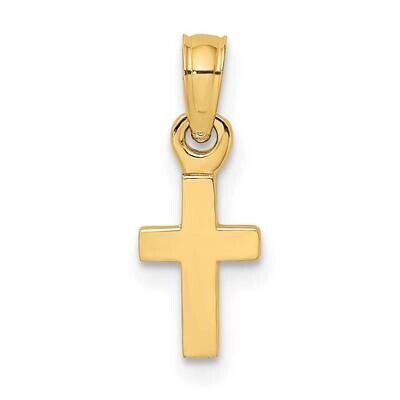 Polished Mini Cross Charm 14k Gold 3-D K8493, MPN: K8493, 637218167623