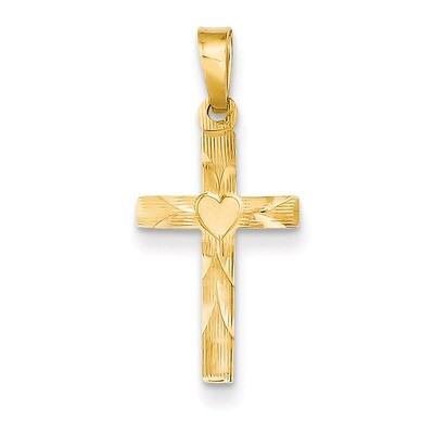 Small Hollow Cross Charm 14k Gold XR256, MPN: XR256, 886774619996