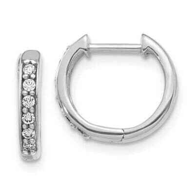 Hoop Earrings 14k White Gold Diamond EM4263-012-WA, MPN: EM4263-012-WA, 883957755328