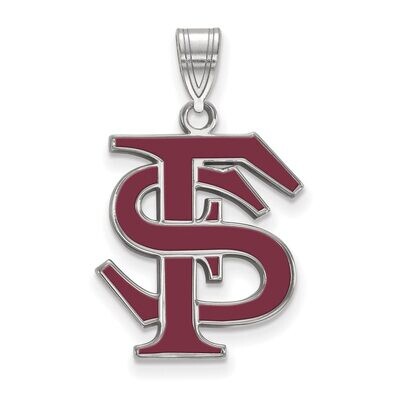 Florida State University Large Enamel Pendant Sterling Silver SS032FSU, MPN: SS032FSU, 886774683553