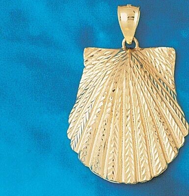 Dazzlers Jewelry Seashell Shell Pendant Necklace Charm Bracelet in Yellow, White or Rose Gold 209, …