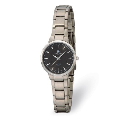 Charles Hubert Titanium Black Dial Ultra Slim Ladies Watch XWA5510, MPN: XWA5510, 848870007923