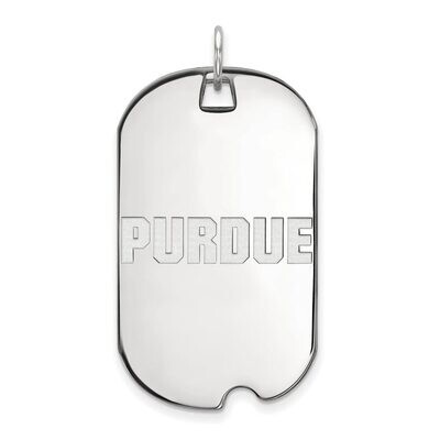Purdue Large Dog Tag 14k White Gold 4W073PU, MPN: 4W073PU, 886774854359