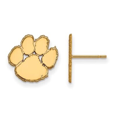 Clemson University Small Post Earring Gold-plated Silver GP009CU, MPN: GP009CU, 886774908984