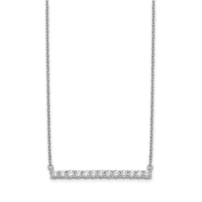 Bar Necklace 14k White Gold Diamond PM3738-066-WA, MPN: PM3738-066-WA, 883957664828