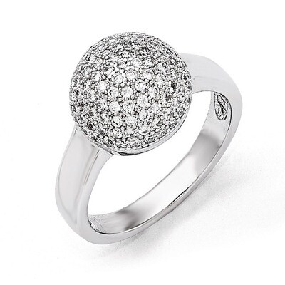 Ring Sterling Silver &amp; Cubic Zirconia QMP399, MPN: QMP399, 883957014463