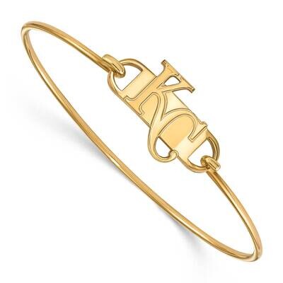 MLB Kansas City Royals Small Center Wire Bangle Gold-Plated on Sterling Silver GP008ROY-7, MPN: GP0…