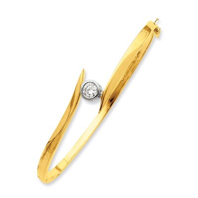 Diamond Bangle 14k Two-tone Gold XB79AA, MPN: XB79AA, 883957086279