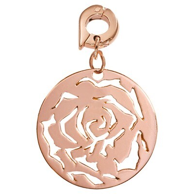 Nikki Lissoni Rose Charm Rose Gold-Plated 25mm D1096RGL, MPN: D1096RGL, 8718819232674