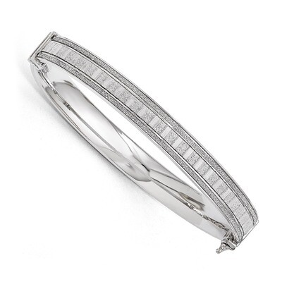 Leslie&#39;s Polished Glimmer Infused Bracelet - Sterling Silver HB-QLF479, MPN: QLF479, 886774986401