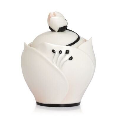 Franz Porcelain Graceful Camellia Flower Sugar Jar FZ02386, MPN: FZ02386,