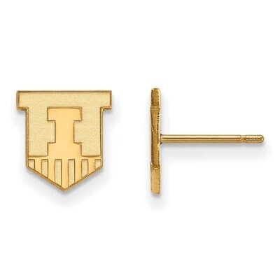 University of Illinois x-Small Post Earring Gold-plated Silver GP049UIL, MPN: GP049UIL, 886774947006