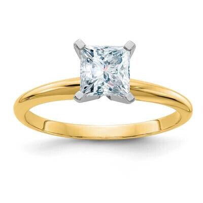 1ct. D E F Pure Light Princess Moissanite Solitaire Ring 14k Gold YGSH13P-12MP-8, MPN: YGSH13P-12MP…