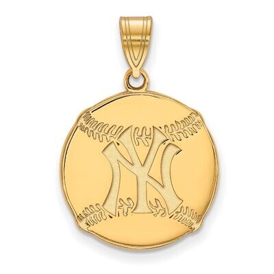 New York Yankees Pendant in Baseball Gold-plated Silver GP018YAN, MPN: GP018YAN, 886774923291