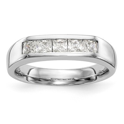 5-Stone Diamond Channel Band 14k White Gold RM3277B-085-WAA, MPN: RM3277B-085-WAA, RM3277B-085-WAA_…