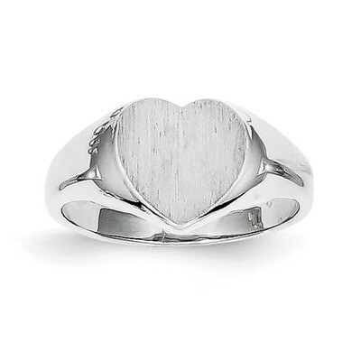 Signet Ring 14k White Gold RS588, MPN: RS588, 883957369716