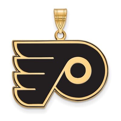 Philadelphia Flyers Large Enamel Pendant Gold-plated Silver GP029FLY, MPN: GP029FLY, 886774744162