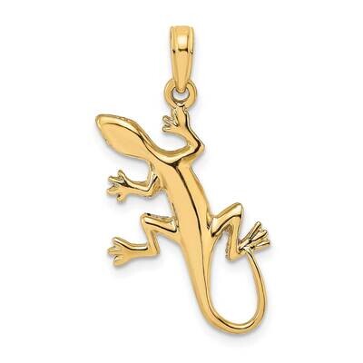 Gecko Charm 14k Gold 2-D K6583, MPN: K6583, 637218071500