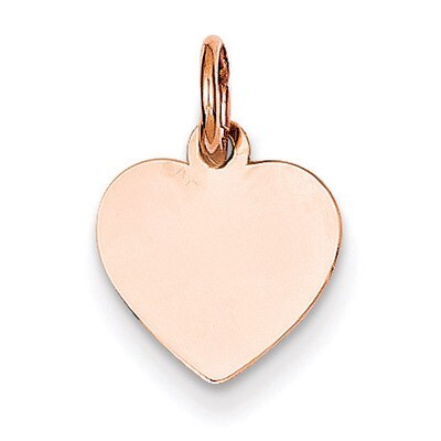 Heart Disc Charm 14k Rose Gold XAC807, MPN: XAC807, 886774122809