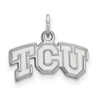Texas Christian University x-Small Pendant 10k White Gold 1W001TCU, MPN: 1W001TCU, 886774766553