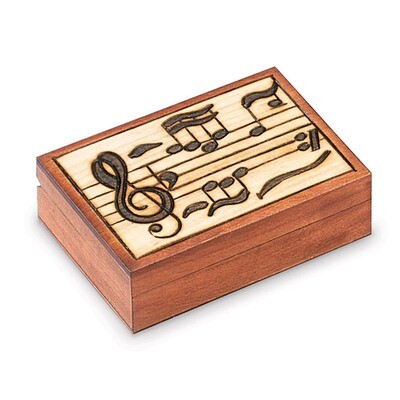 Wooden Music Carved Box GM8537, MPN: GM8537, 610939078751