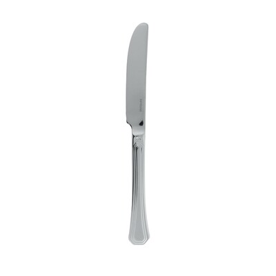 Sambonet deco dessert knife solid handle 8 1/4 inch - silverplated on 18/10 stainless steel, MPN: 5…