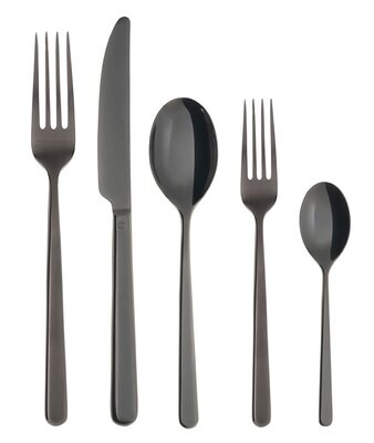 Sambonet Linear PVD Black 5 Piece Place Setting S.H. 52713B93, MPN: 52713B93, 790955033139
