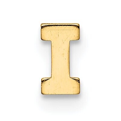 Die Struck Letter I 14k Yellow Gold YG2220I, MPN: YG2220I,