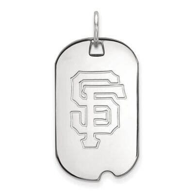 San Francisco Giants Small Dog Tag 14k White Gold 4W026GIT, MPN: 4W026GIT, 886774844787