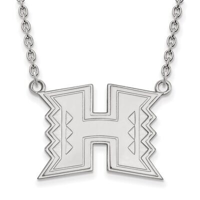 The University of Hawai&#39;i Large Pendant with Necklace Sterling Silver SS010UHI-18, MPN: SS010UHI-18…