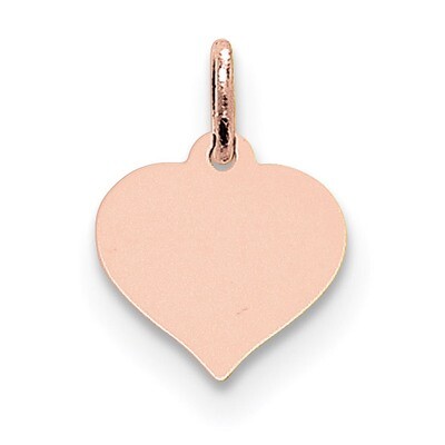 Heart Disc Charm 14k Rose Gold XRM526/18, MPN: XRM526/18, 191101456701