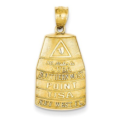 Southern Most Point USA Key West Pendant 14k Gold C3260, MPN: C3260, 637218118540