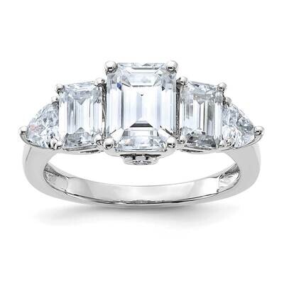 3 3/8ct. D E F Pure Light Moissanite Engagement Ring 14k White Gold RM4456B-330-WMP, MPN: RM4456B-3…
