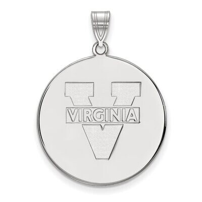 University of Virginia Extra Large Disc Pendant Sterling Silver SS072UVA, MPN: SS072UVA, 8867747184…