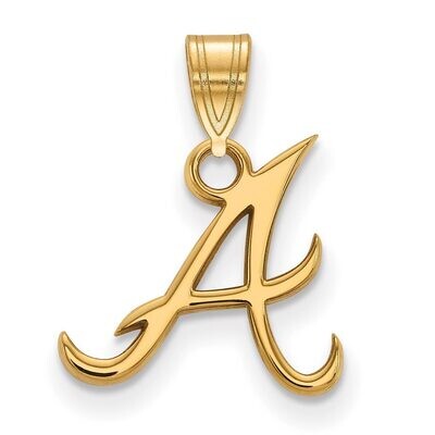 Atlanta Braves Small Pendant Gold-plated Silver GP002BRA, MPN: GP002BRA, 886774892207