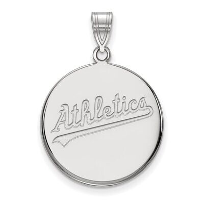 Oakland Athletics Large Disc Pendant Sterling Silver SS021ATH, MPN: SS021ATH, 886774629056