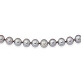 8-9mm Grey Cultured Freshwater Pearl Necklace 24 Inch Sterling Silver Rhodium QH5163-24, MPN: QH516…