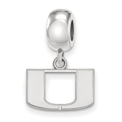 University of Miami Bead Charm x-Small Dangle Sterling Silver SS035UMF, MPN: SS035UMF, 886774724522