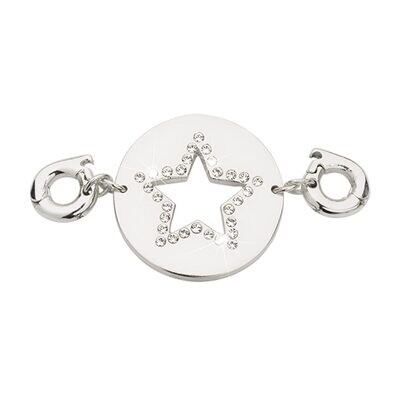 Nikki Lissoni Sparkling Star Tag Silver-plated 21 x 21mm D1243SM, MPN: D1243SM, 8719075304341