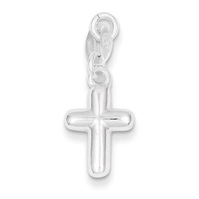 Cross Charm Sterling Silver QC5383, MPN: QC5383, 883957558868