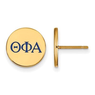 Theta Phi Alpha Enameled Post Earrings Gold-plated Silver GP032TPA, MPN: GP032TPA, 886774935249