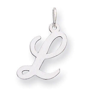 Medium Script Initial L Charm 14k white Gold YC661L, MPN: YC661L, 191101635120