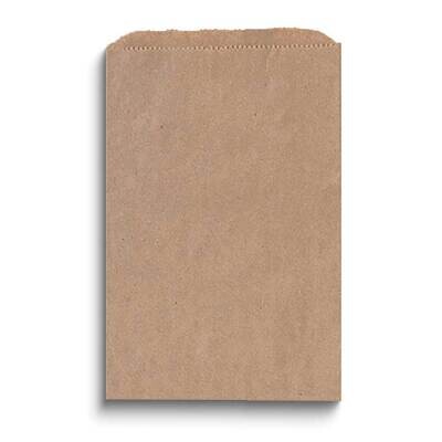 Brown Kraft Pack of 125 Paper 6.25x9.25 Flat Merchandise Bags JT5107-BR, MPN: JT5107-BR,